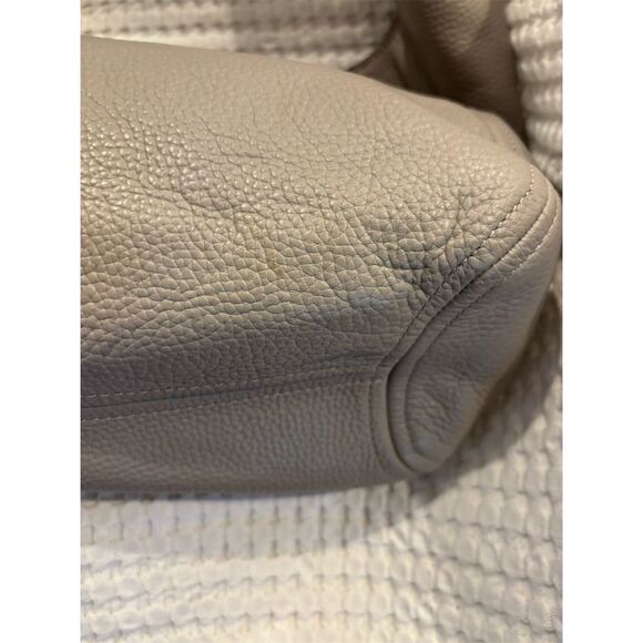 Michael Kors Fulton light taupe Pebble Leather Hobo Bag Women's Handbag purse - Picture 5 of 12